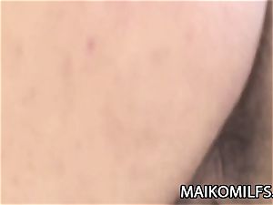 Mari Inui: kinky elderly JAV furry snatch filled With nectar